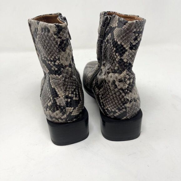Frye River Snake Zip Booties Black Size 6.5 - Picture 3 of 7